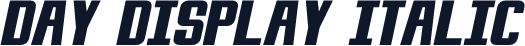 Day Display Italic