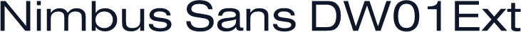 Nimbus Sans DW01Ext