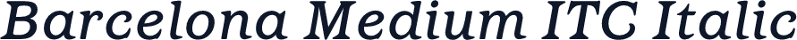 Barcelona Medium ITC Italic