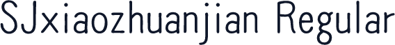 SJxiaozhuanjian Regular