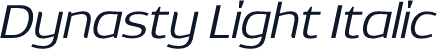 Dynasty Light Italic