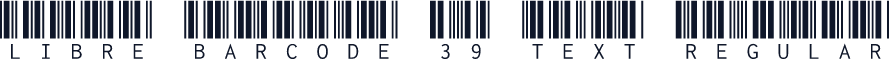 Libre Barcode 39 Text Regular
