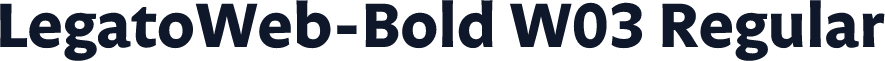 LegatoWeb-Bold W03 Regular