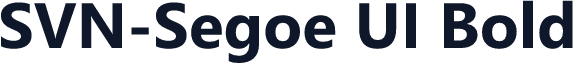 SVN-Segoe UI Bold