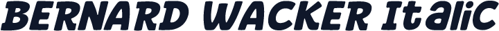 BERNARD WACKER Italic