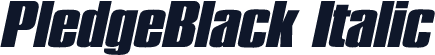 PledgeBlack Italic