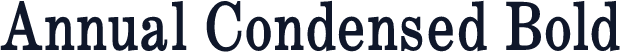 Annual Condensed Bold