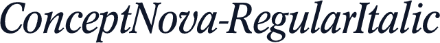 ConceptNova-RegularItalic