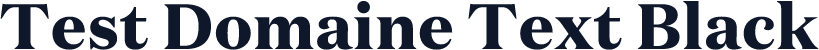 Test Domaine Text Black