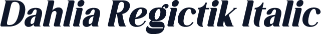 Dahlia Regictik Italic