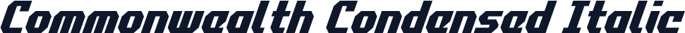 Commonwealth Condensed Italic