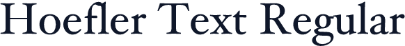 Hoefler Text Regular