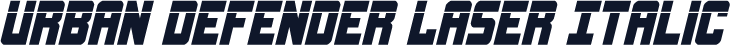 Urban Defender Laser Italic
