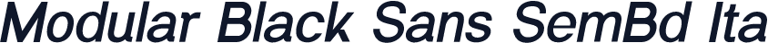 Modular Black Sans SemBd Ita