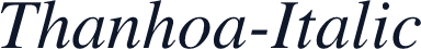 Thanhoa-Italic