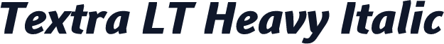 Textra LT Heavy Italic