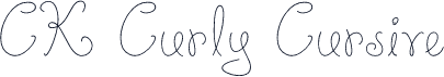 CK Curly Cursive