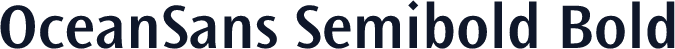 OceanSans Semibold Bold