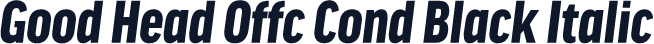 Good Head Offc Cond Black Italic
