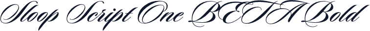 Sloop Script One BETA Bold