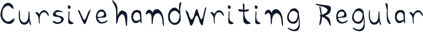 Cursivehandwriting Regular