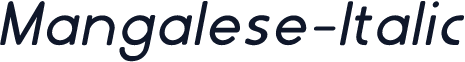 Mangalese-Italic