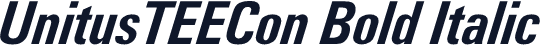 UnitusTEECon Bold Italic