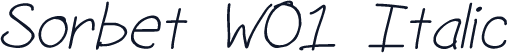 Sorbet W01 Italic
