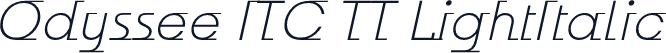 Odyssee ITC TT LightItalic