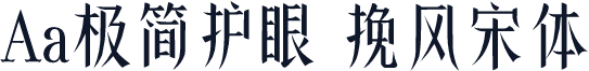 Aa极简护眼 挽风宋体
