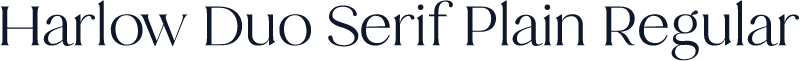 Harlow Duo Serif Plain Regular