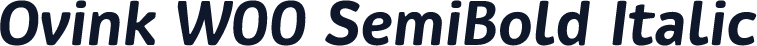 Ovink W00 SemiBold Italic