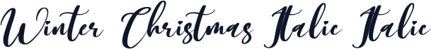 Winter Christmas Italic Italic