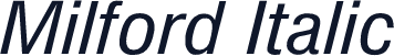 Milford Italic