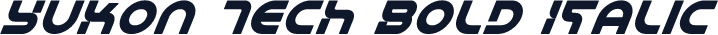 Yukon Tech Bold Italic