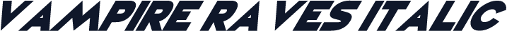 Vampire Raves Italic