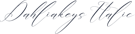 Dahliakeys Italic