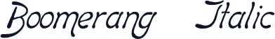 Boomerang     Italic