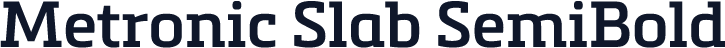 Metronic Slab SemiBold