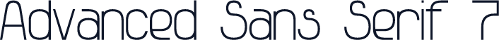 Advanced Sans Serif 7