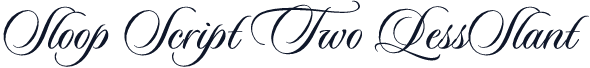 Sloop Script Two LessSlant