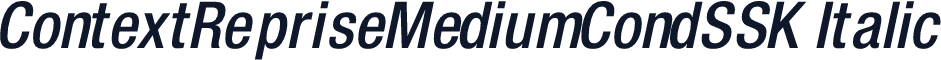 ContextRepriseMediumCondSSK Italic