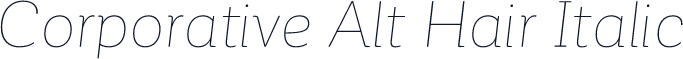 Corporative Alt Hair Italic