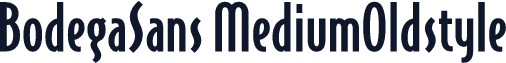 BodegaSans MediumOldstyle