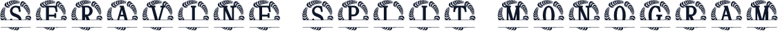 Seravine Split Monogram
