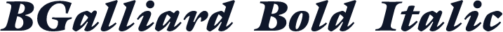 BGalliard Bold Italic