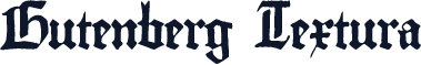 Gutenberg Textura