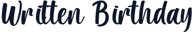 Written Birthday