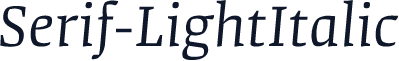 Serif-LightItalic