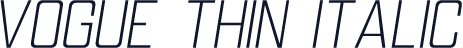 Vogue Thin Italic